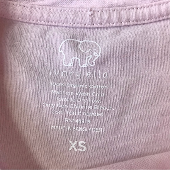 Ivory Ella Long Sleeve Pink Paisley T-shirt XS - Picture 5 of 11